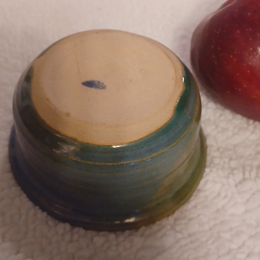 Pottery baking dish handmade apple baker
